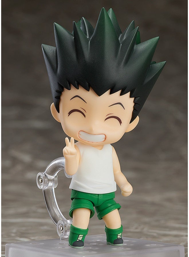 HALAMODO Hunter x Hunter: Q - version 10cm Gon High - quality Figurine with Replaceable Faces and Movable Body Parts for Desktop Arrangement - Image 3