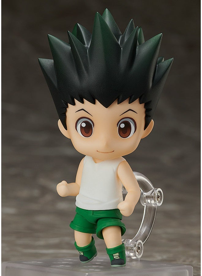 HALAMODO Hunter x Hunter: Q - version 10cm Gon High - quality Figurine with Replaceable Faces and Movable Body Parts for Desktop Arrangement - Image 2