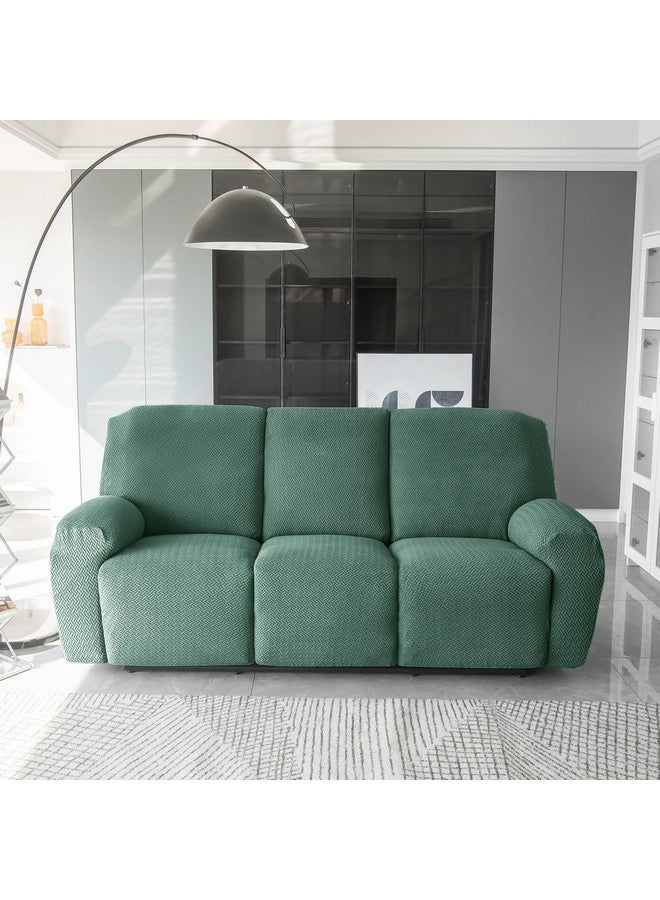 HOKIPO غطاء أريكة قابلة للإمالة 3 مقاعد HOKIPO، 210GSM سميك من نوع T، أخضر قاري (AR-4974-GR) - Image 2