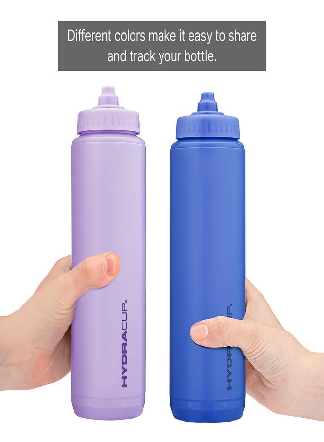Hydra Cup Sport [4 Pack] 32 oz Squeeze Water Bottles, Fast Flow Sports Water Bottle, Bike & Cycling Water Bottle, Travel To Go, BPA Free (Bright Colors) - Image 4