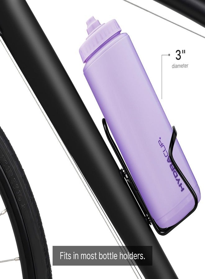 Hydra Cup Sport [4 Pack] 32 oz Squeeze Water Bottles, Fast Flow Sports Water Bottle, Bike & Cycling Water Bottle, Travel To Go, BPA Free (Bright Colors) - Image 3