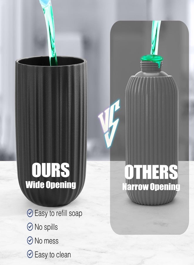 Blancel Automatic Soap Dispenser Liquid for Kitchen: 9 OZ Touchless Plastic Black 3-Level Adjustable Modern Auto Soap Dispenser for Bathroom - Hand Dish Lotion Home Countertop Kids Family - Image 4
