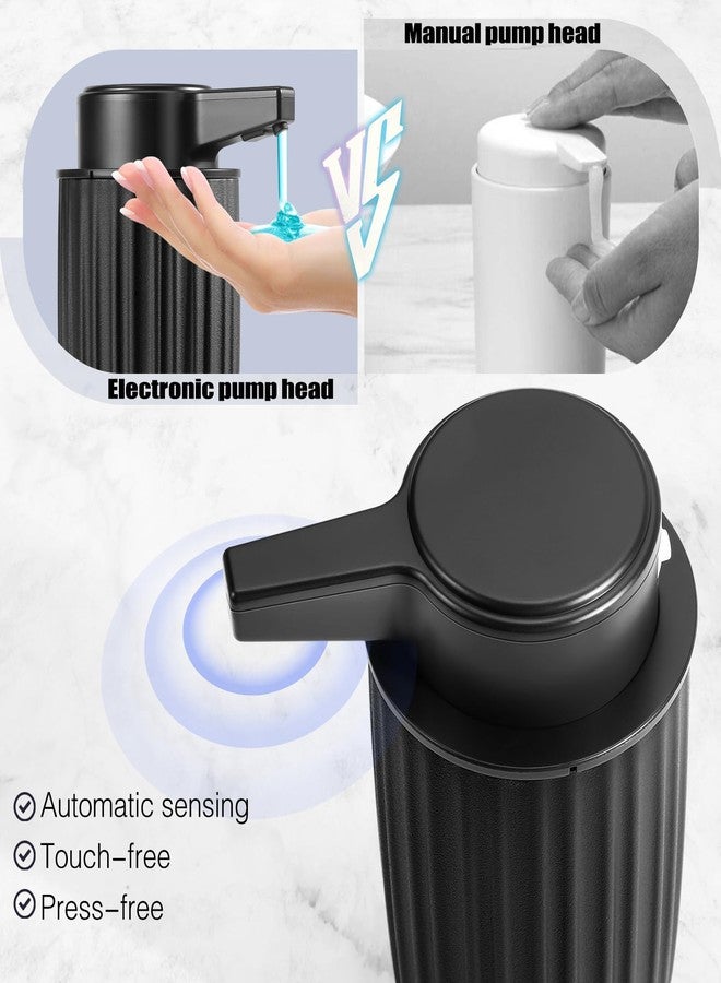 Blancel Automatic Soap Dispenser Liquid for Kitchen: 9 OZ Touchless Plastic Black 3-Level Adjustable Modern Auto Soap Dispenser for Bathroom - Hand Dish Lotion Home Countertop Kids Family - Image 2