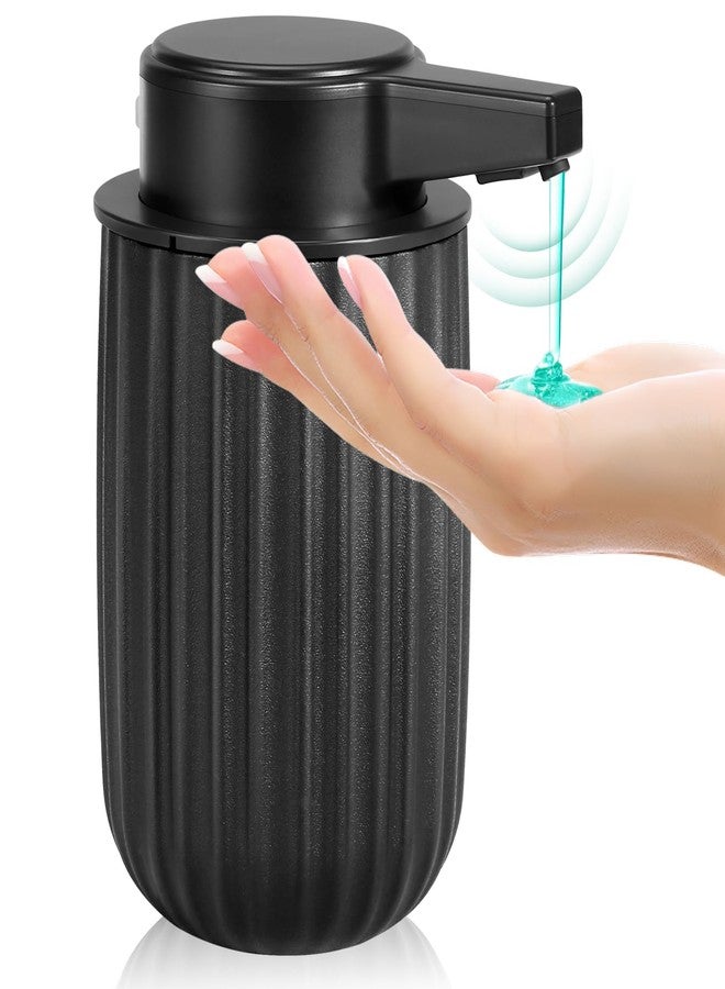 Blancel Automatic Soap Dispenser Liquid for Kitchen: 9 OZ Touchless Plastic Black 3-Level Adjustable Modern Auto Soap Dispenser for Bathroom - Hand Dish Lotion Home Countertop Kids Family - Image 1