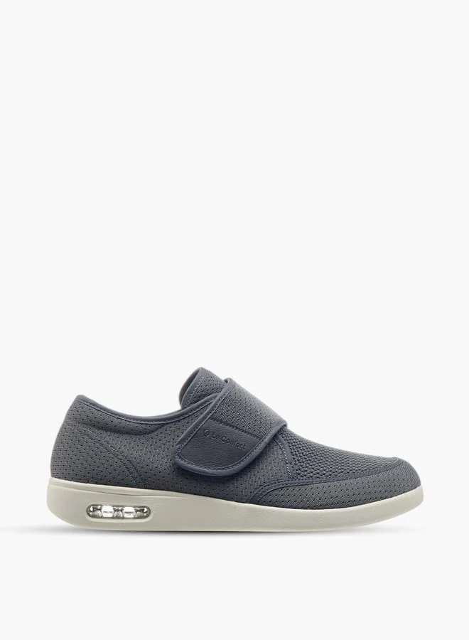 Le Confort Men Textured Sneakers with Hook and Loop Closure