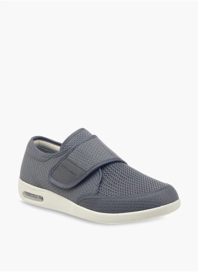 Le Confort Men Textured Sneakers with Hook and Loop Closure