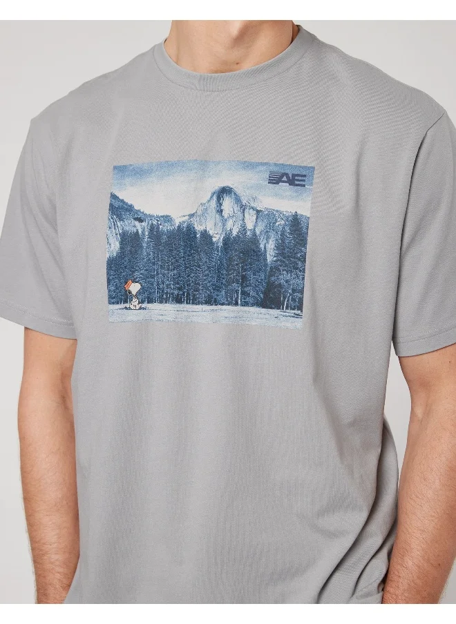 امريكان ايجل Snoopy Graphic Crew Neck T-Shirt