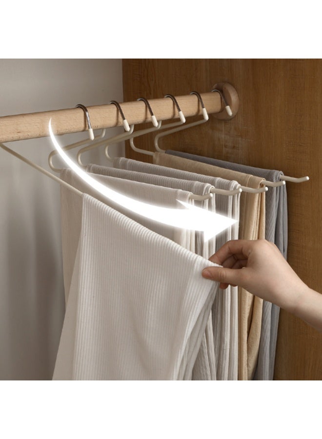 Pants Hangers, 100 Packa Open Ended Pants Jean Hangers, Non-Slip Space Saving Clothes Hanger with Rubber Coating, Durable Metal Pant Hangers for Heavy Pants, Jeans, Trousers, Scarf - Image 2