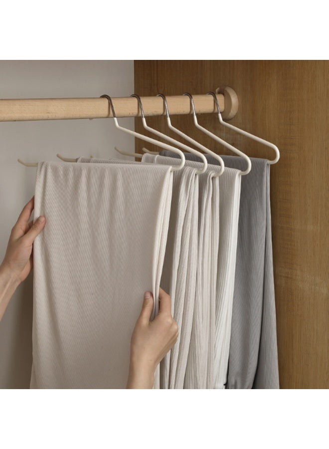 Pants Hangers, 100 Packa Open Ended Pants Jean Hangers, Non-Slip Space Saving Clothes Hanger with Rubber Coating, Durable Metal Pant Hangers for Heavy Pants, Jeans, Trousers, Scarf - Image 5