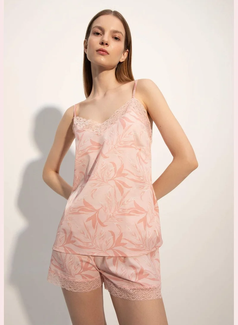 DeFacto Regular Fit Printed Shorts Pyjama Bottoms