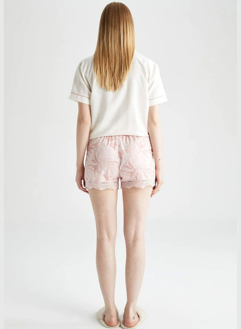 DeFacto Regular Fit Printed Shorts Pyjama Bottoms