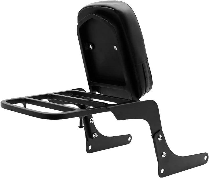 FENGREN Chrome Passenger Backrest Sissy Bar with Luggage Rack and Backrest Pad for Honda Rebel 250 CMX250 CMX250C CA250 - Image 4