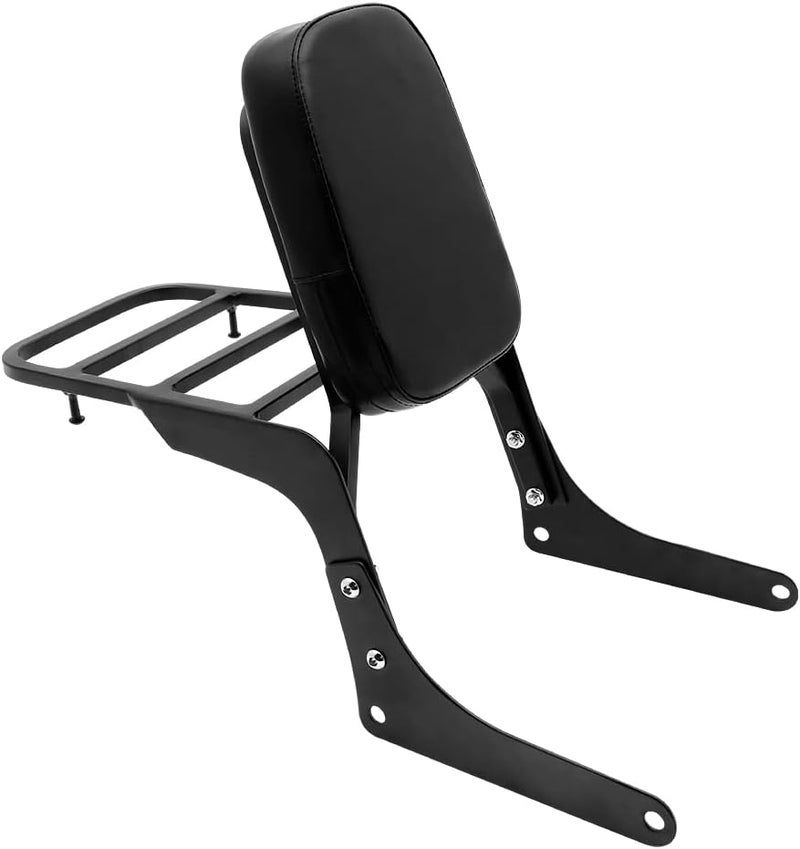 FENGREN Chrome Passenger Backrest Sissy Bar with Luggage Rack and Backrest Pad for Honda Rebel 250 CMX250 CMX250C CA250 - Image 2