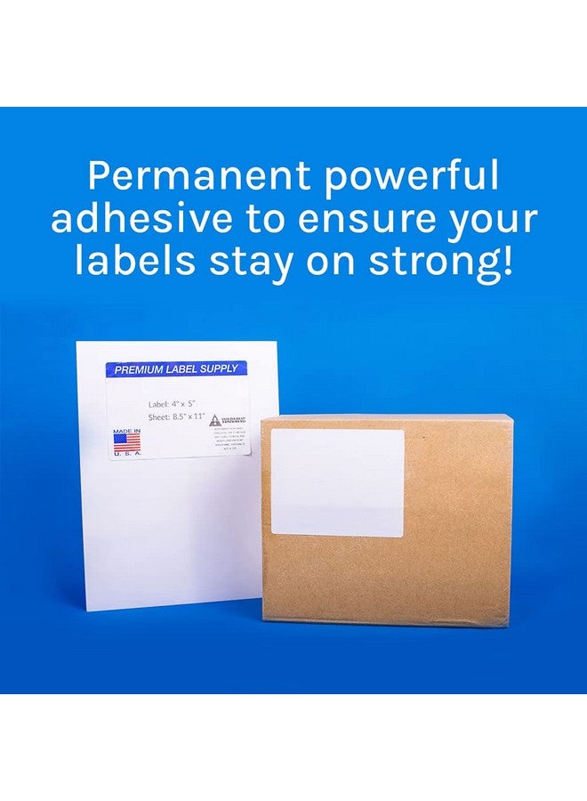 Premium Label Supply White Sticker Shipping Labels - 4" X 5" - Laser/Inkjet Compatible - (4 Labels/Sheet), 25 Sheets - 100 Total Adhesive Labels - Image 4
