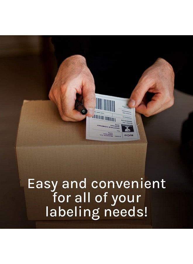 Premium Label Supply White Sticker Shipping Labels - 4" X 5" - Laser/Inkjet Compatible - (4 Labels/Sheet), 25 Sheets - 100 Total Adhesive Labels - Image 2