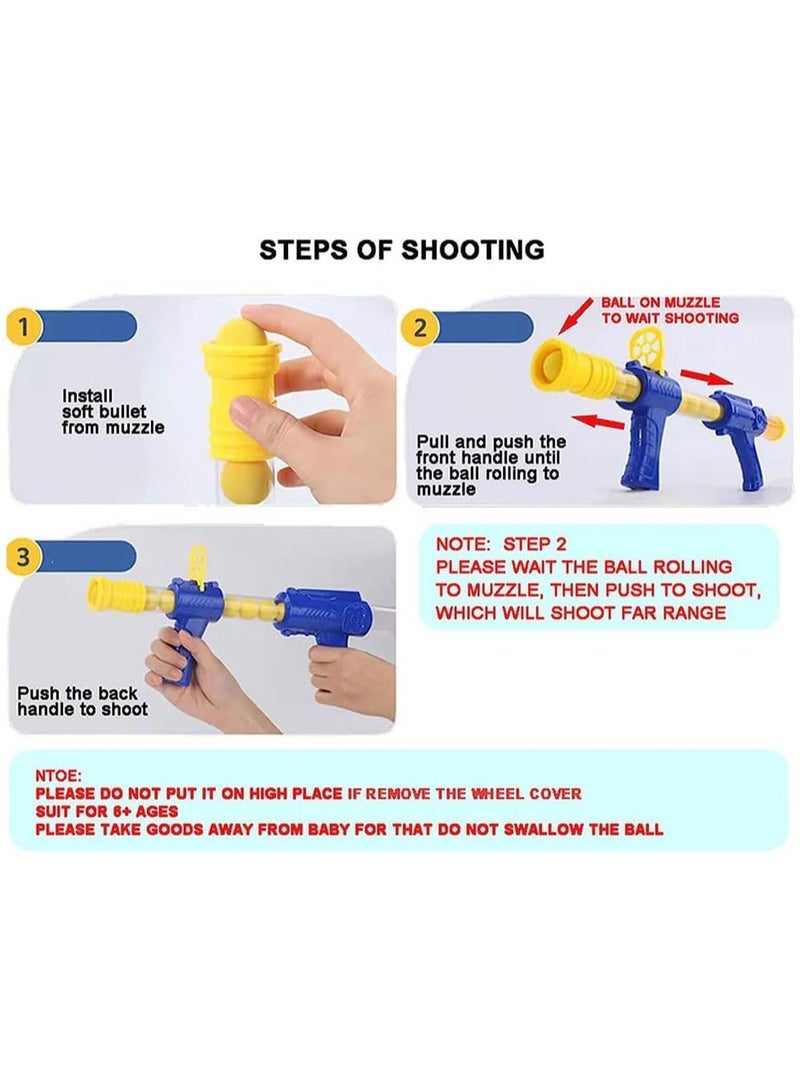 Cutie Cute Target Shooter Battle Toy with LCD Score Record and 2 Air Pump Guns and 24 Soft Foam Ball Bullets and 2 Goggles, Interactive Electronic Games Toys Gift for Boys and Girls - Image 3
