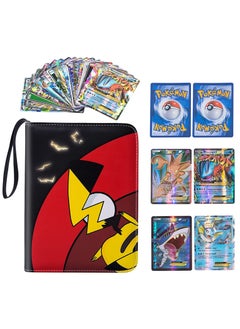 ESSEN Pokemon Cards Binder Holder Carrying Case for Pokemon Cards Portable Trading Cards Holder Collector Album holder holds 400 Cards with 50 Removable Sheets and 4 Pockets  - Image 4