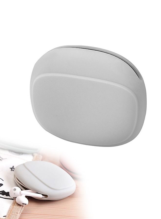 Loquat Silicone Headphone Organizer, Data Cable Storage Case, Reusable Fastening Cable Ties Cord Organizer, Mini Storage Bag, Mini Key Box, Cable Ties/Cable Straps Accessories Kit (Gray) - Image 1