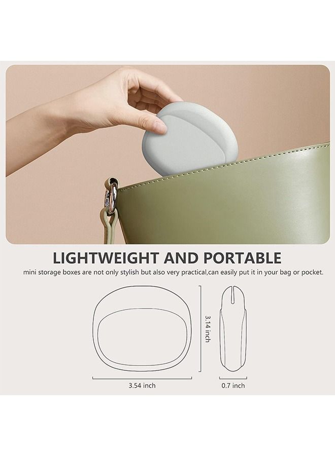 Loquat Silicone Headphone Organizer, Data Cable Storage Case, Reusable Fastening Cable Ties Cord Organizer, Mini Storage Bag, Mini Key Box, Cable Ties/Cable Straps Accessories Kit (Gray) - Image 2