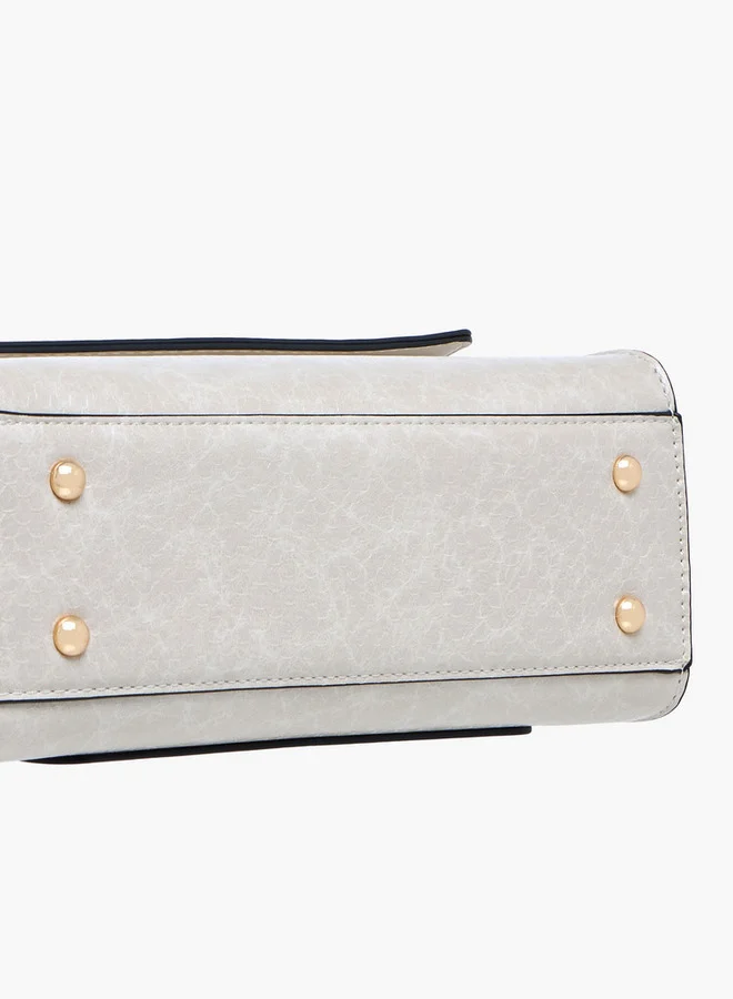 Paprika Textured Crossbody Bag with Adjustable Strap and Flap Closure