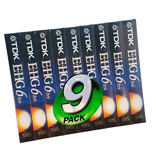 TDK 9 Pack Extra High Grade T-120 Video Tapes - Image 3