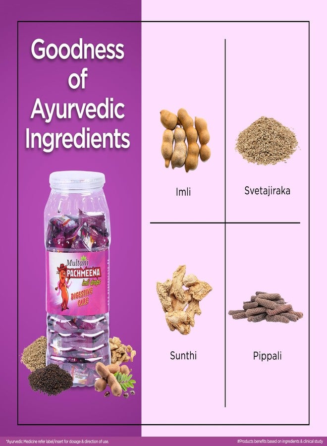 Multani حلوى التمر الهندي بنكهة التمر الهندي من ملتاني | حلوى هضمية | منعش للفم بنكهة التمر الهندي | 150 قطعة في برطمان توفي - Image 3