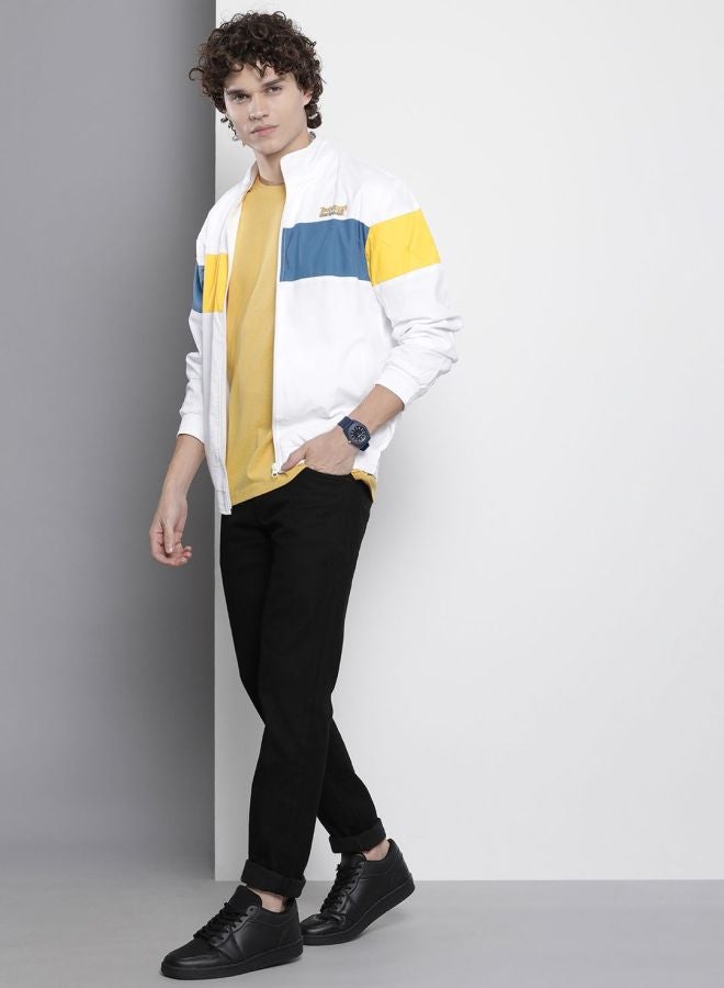 The Indian Garage Co Men Regular Fit Printed Round Neck Long Sleeves Windcheater - Image 4