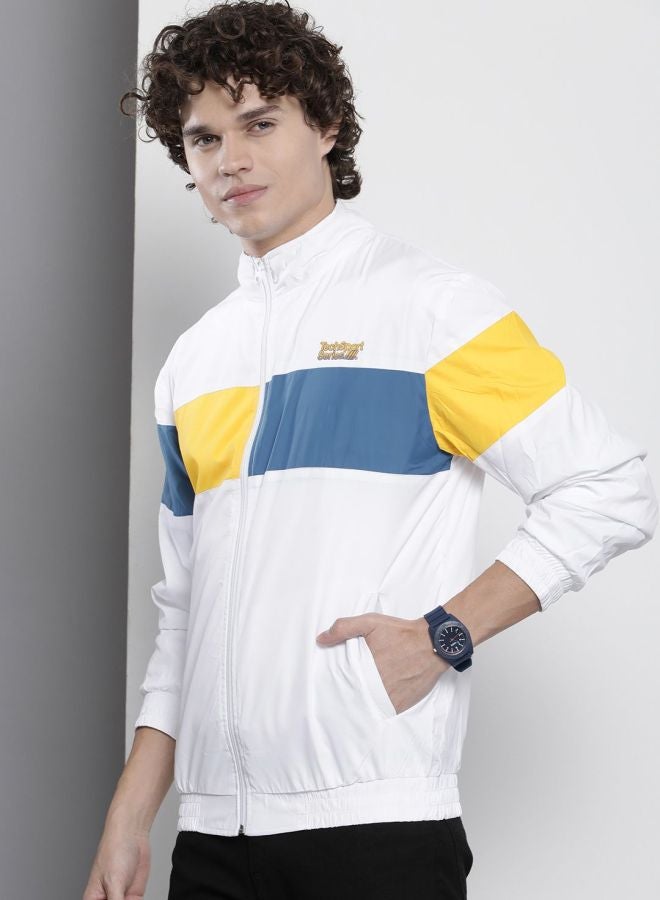 The Indian Garage Co Men Regular Fit Printed Round Neck Long Sleeves Windcheater - Image 3