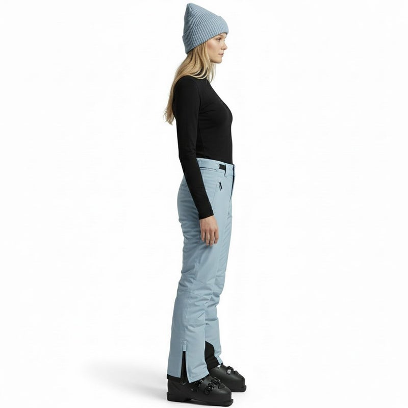 Arctic Quest Women's Snow Ski Pants Water Resistant Softshell Insulated Flare for Snowboarding Hiking Winter Outdoor Pants, Blue Fog, Medium - Image 4