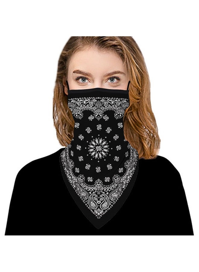 Generic Earloop Mask, Foldable Bandanas Face Mask Men Women, Neck Gaiter UV Sun Triangle Cycling Outdoor Sunscreen Windproof for Dust Outdoors Sports  - Image 1