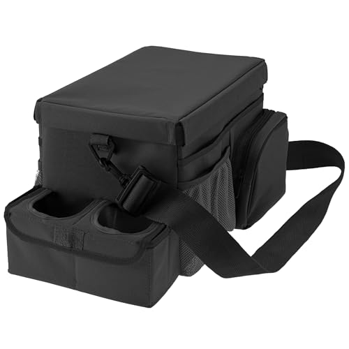 High Road CarHop Car Seat Organizer for the Front or Back Seat for Kids and Adults with Cup Holder Tray, Side Pockets and Cooler Compartment - Image 1
