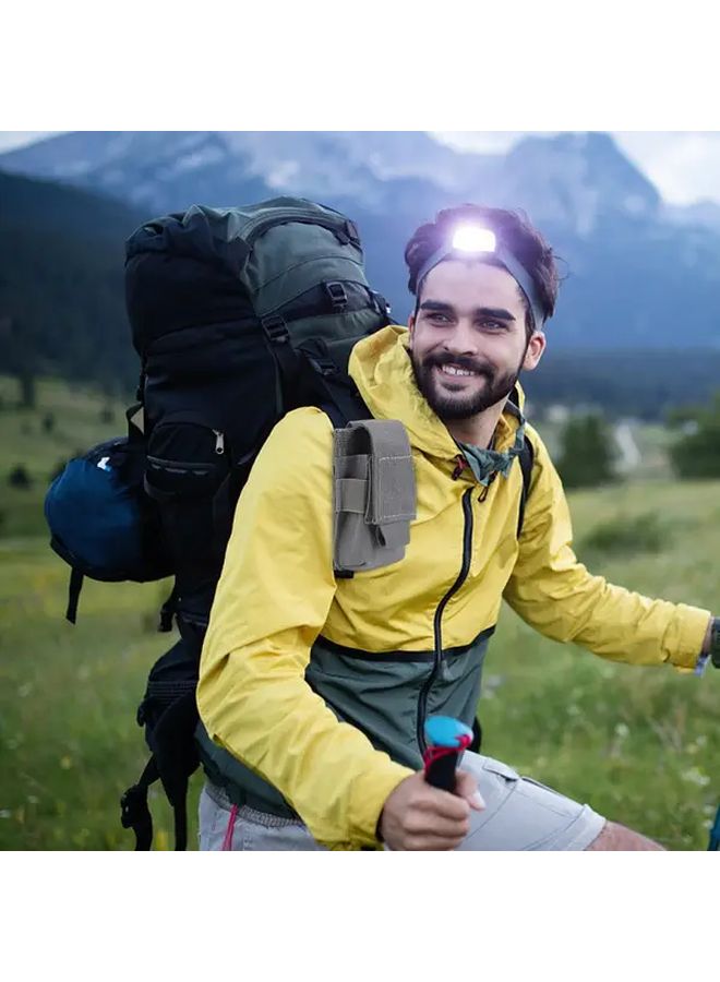 Khaki Tactical Waist Bag For M5 Flashlight Molle Pouch Holster Outdoor Utility Gear - Image 2