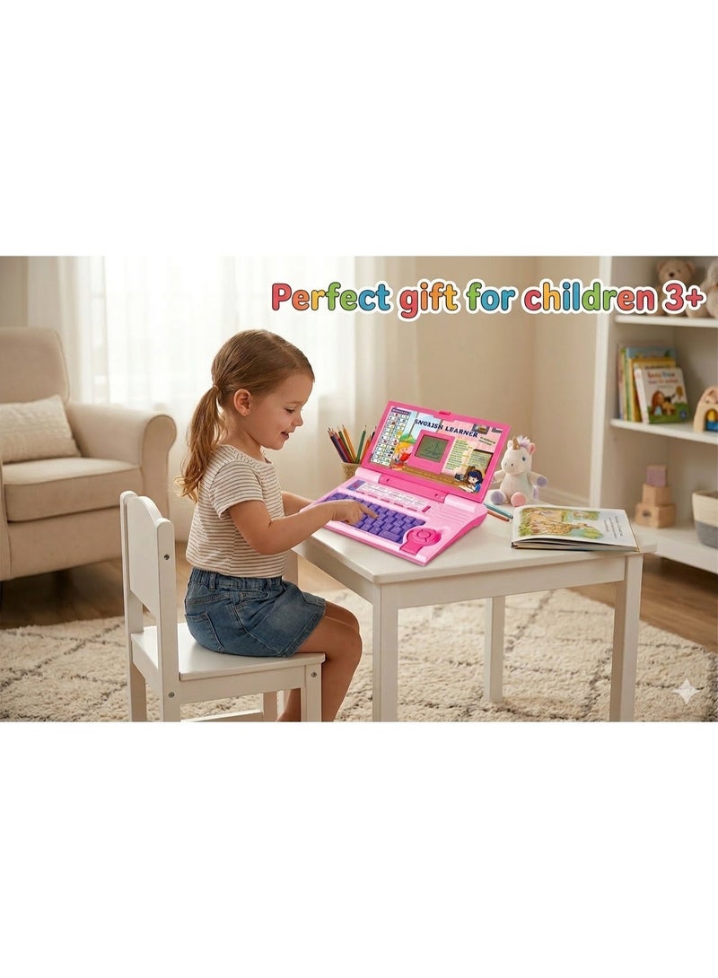 Toy Land English Learner Laptop for Kids, 20 Educational Activities with Mouse Control, Fun Learning and Skill Enhancement for Boys and Girls (Pink) - Image 5