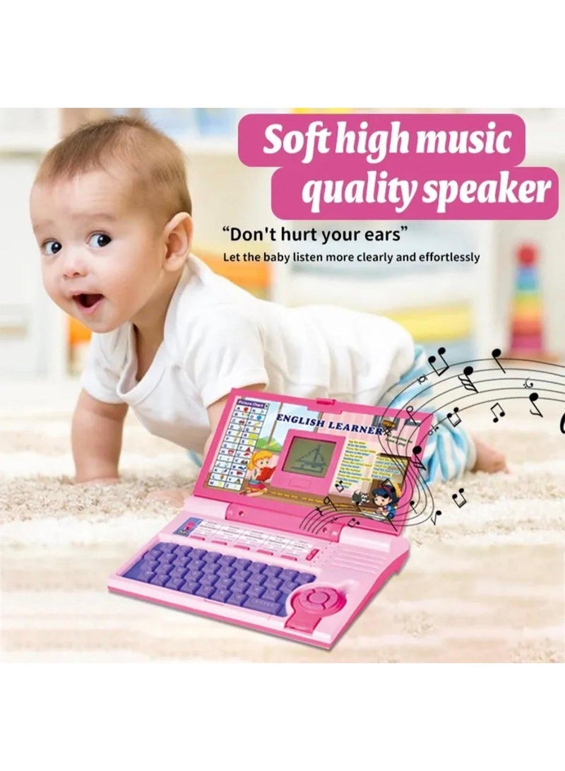 Toy Land English Learner Laptop for Kids, 20 Educational Activities with Mouse Control, Fun Learning and Skill Enhancement for Boys and Girls (Pink) - Image 3