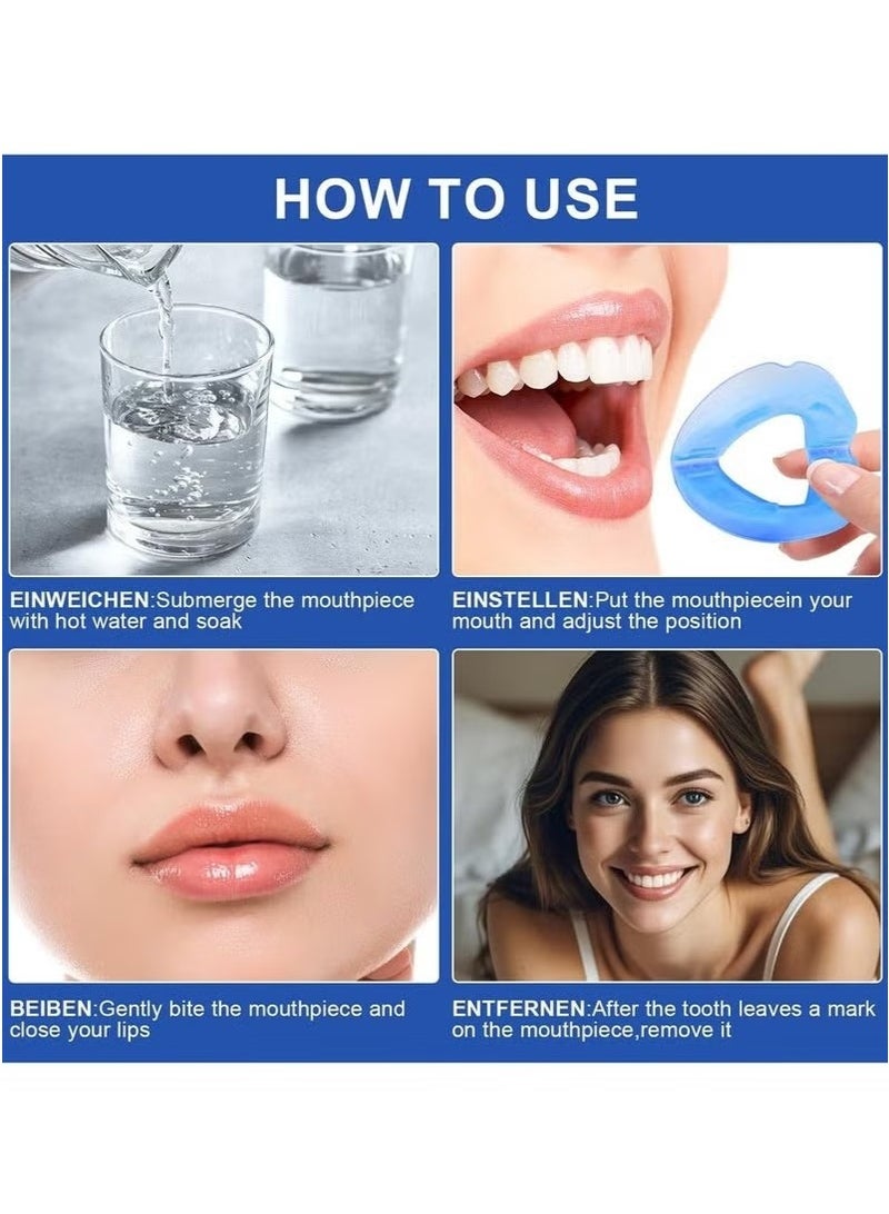 ATRJSZ 1 piece anti-snoring splint, effective snoring stopper for men and women, high-quality mouth splint against snoring, alternative to nose dilators and nose patches, with storage box - Image 4