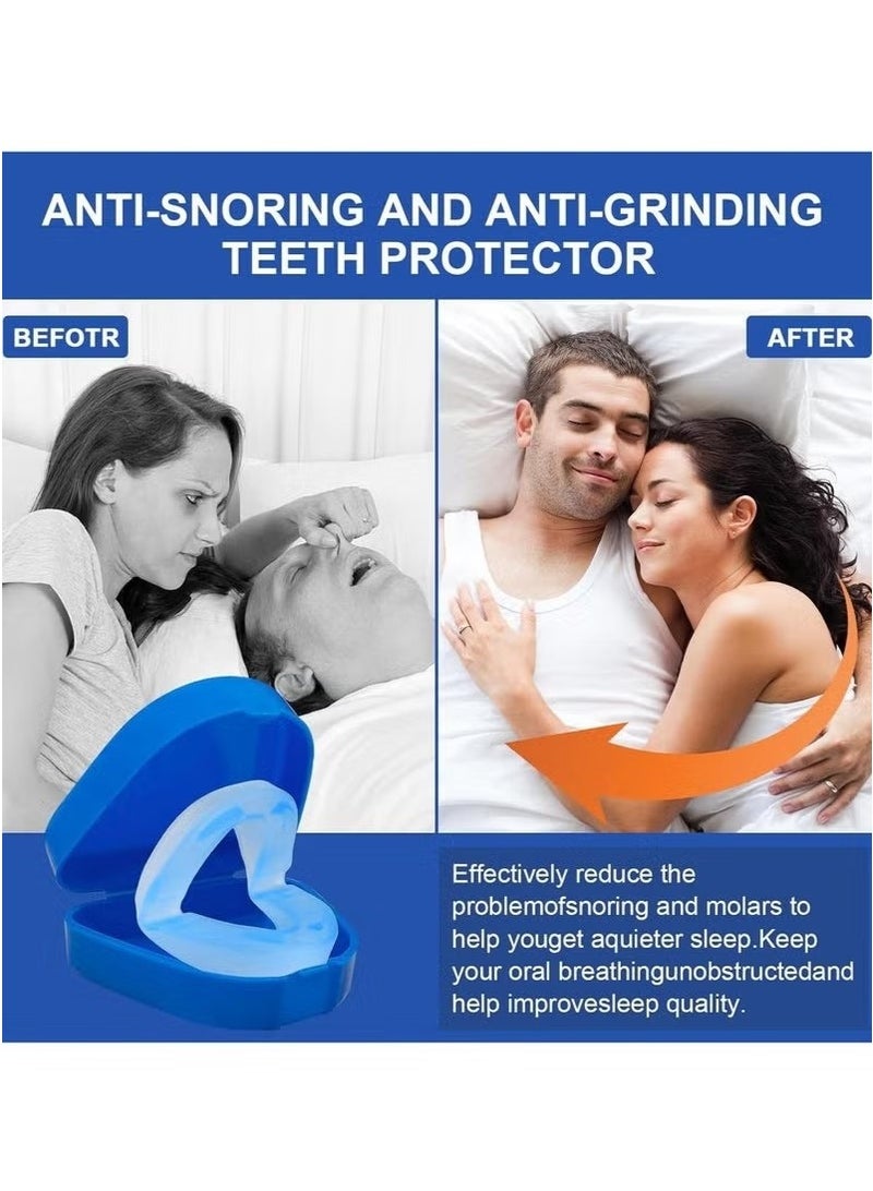 ATRJSZ 1 piece anti-snoring splint, effective snoring stopper for men and women, high-quality mouth splint against snoring, alternative to nose dilators and nose patches, with storage box - Image 3