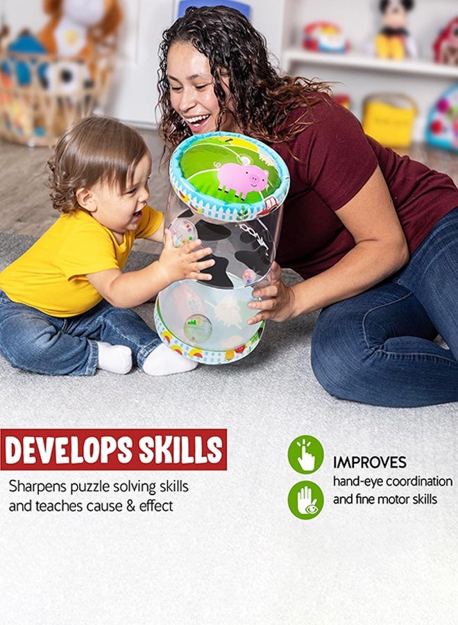 Organizer Inflatable Tummy Time Roller - Crawling Toys for Babies, Soft & Supportive Baby Tummy Time Roller, Water-Friendly Crawling Toys for 6-12 Months - Image 4