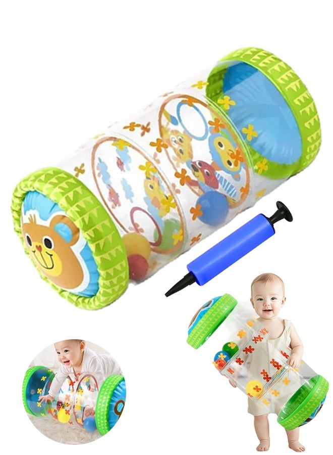 Organizer Inflatable Tummy Time Roller - Crawling Toys for Babies, Soft & Supportive Baby Tummy Time Roller, Water-Friendly Crawling Toys for 6-12 Months - Image 1