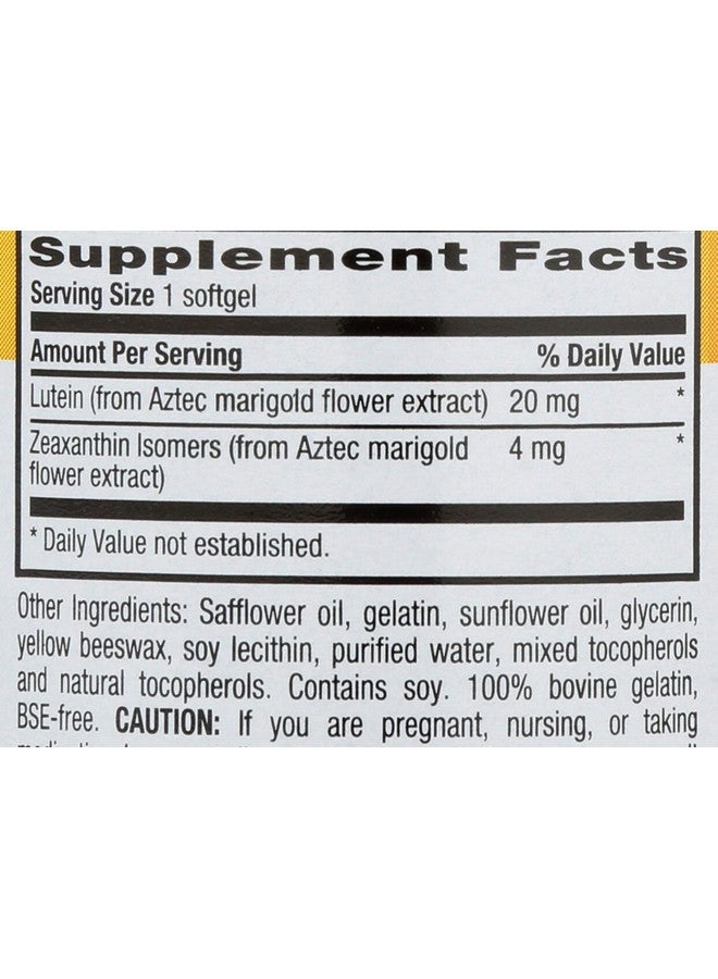 Country Life مكمل لوتين من كاونتري لايف 20 ملغ - معتمد خالي من الجلوتين - دعم صحة العين مع لوتين وزياكسانثين - يقلل من إجهاد العين الناتج عن الشاشات - بدون خميرة، ذرة، قمح، حليب - 60 كبسولة لينة - Image 4