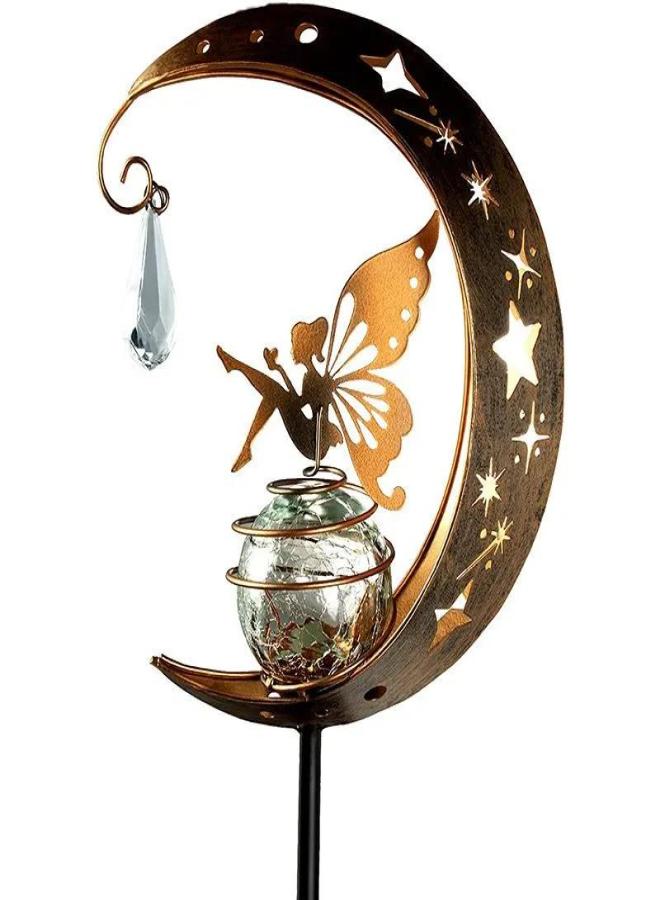 Outdoor garden solar lights, antique iron art floor inserted hollow lights - Image 1