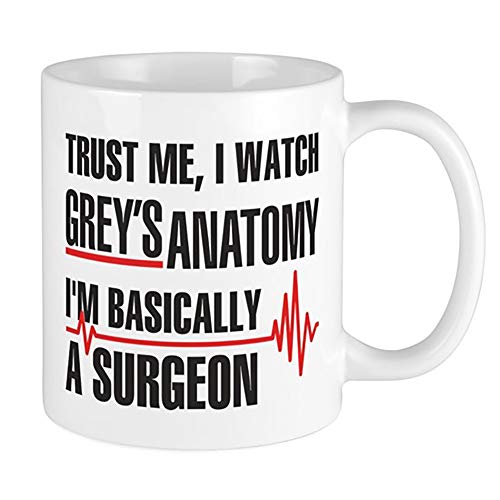 BSM Grey's Anatomy Merchandise Trust Me I'm Basically a Surgeon Coffee Cup Mug - Image 1