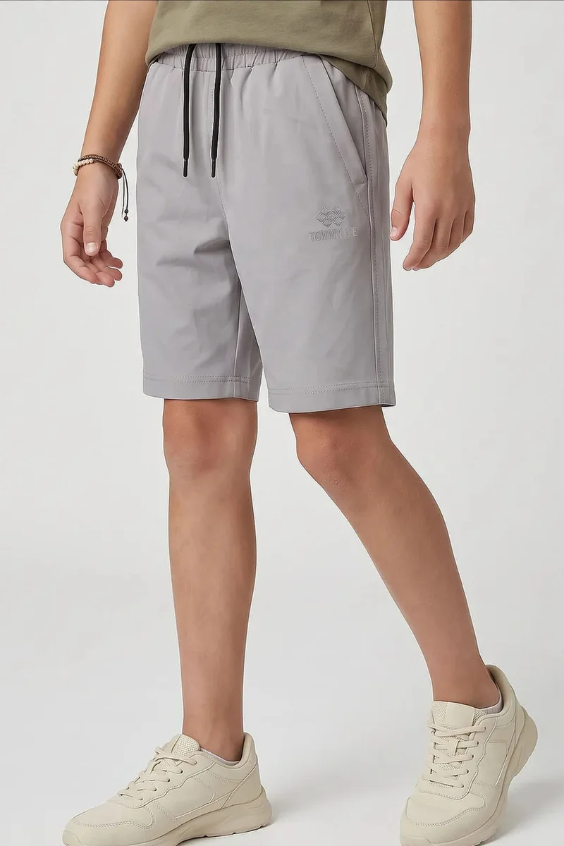 Tommylife Multicolor TOMMY Youth Drawstring Waist Shorts for Men | Best Price UAE