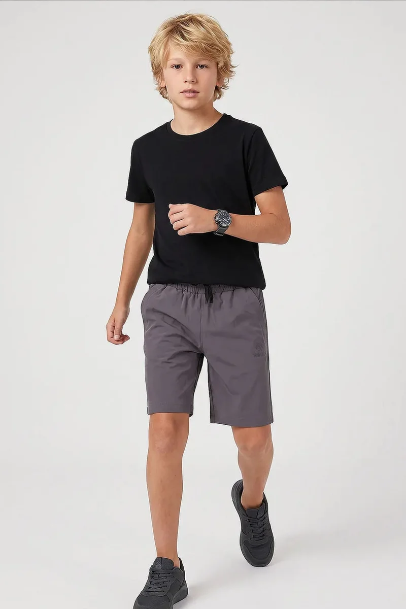 Tommylife Multicolor TOMMY Youth Drawstring Waist Shorts for Men | Best Price UAE