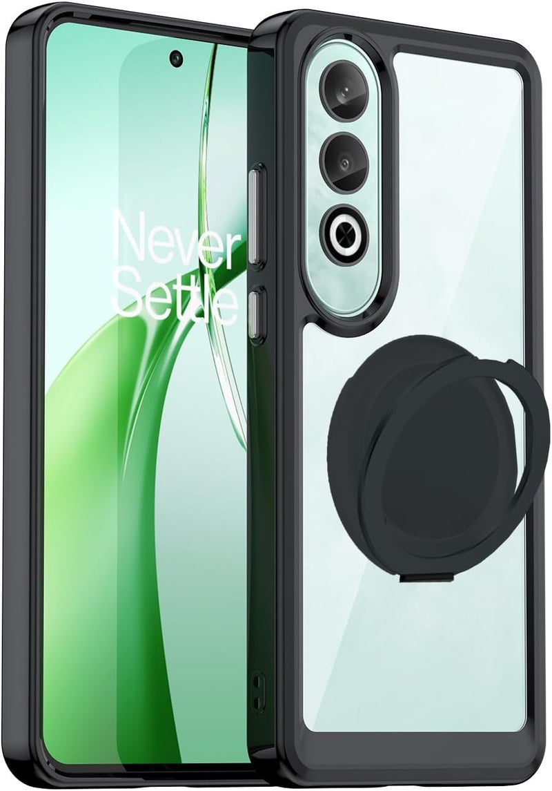 Mingwei Case For Oneplus Nord Ce4 Lite 5G Clear Soft Tpu Shock Absorption Slim Lightweight Shockproof Cover Hybrid Protective Case Black, Nord Ce4 Lite - Image 1