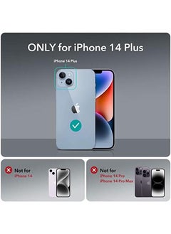 ESR For Iphone 14 Plus Case 3 Stand Modes Military Grade Drop Protection Supports Wireless Charging Slim Back Cover With Stand Phone Case For Iphone 14 Plus Metal Kickstand Case Clear  - Image 2