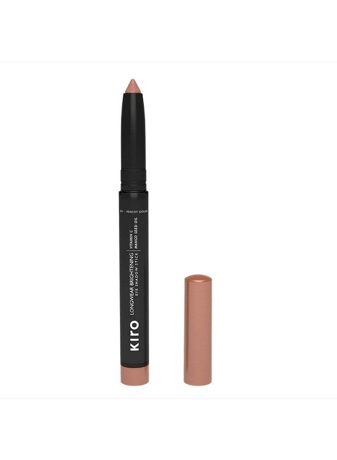 KIRO Matte Finish Long Wear Brightening Waterproof Vegan, No Parabens, Vitamin C &Mango Seed Oil, Intense Pigmentation, Non Toxic Eye Shadow Stick (Peachy Gold, 1.4 G) - Image 1