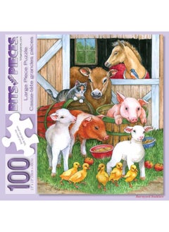 Bits and Pieces Bits and Pieces  200 Piece Large Piece Family Jigsaw Puzzle for Adults  Kids  15 x 19  Barnyard Buddies  200 pc Farm Animals Sheep Pigs Horses Jigsaw by Lorraine Ryan  - Image 5