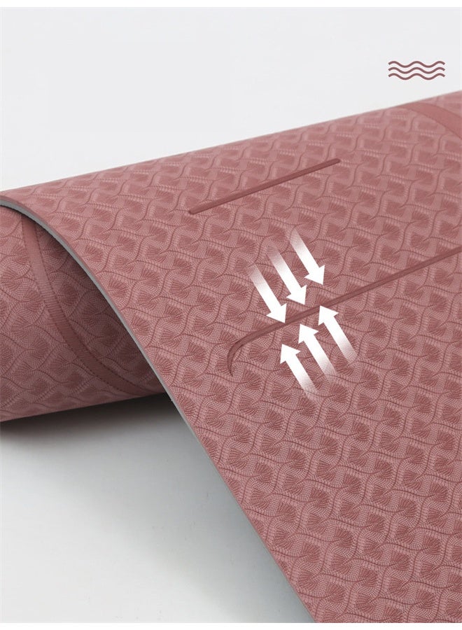 HOMESTAR Yoga Mat Alignment Lines with Carrying Bag,  Anti-Slip Exercise Mat, Fitness Mat for Pilates for Women, Men, Beginners - Image 4