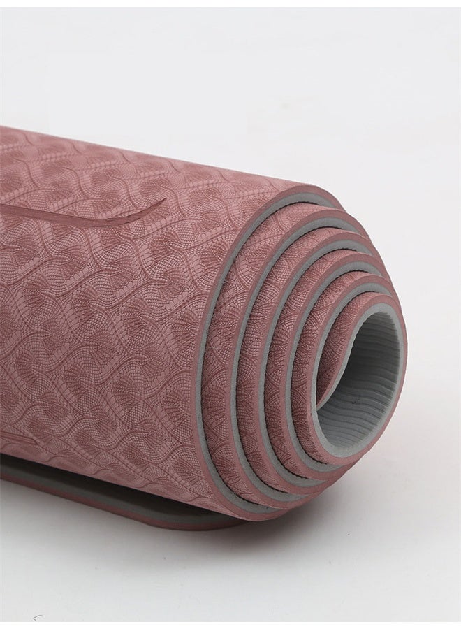 HOMESTAR Yoga Mat Alignment Lines with Carrying Bag,  Anti-Slip Exercise Mat, Fitness Mat for Pilates for Women, Men, Beginners - Image 3