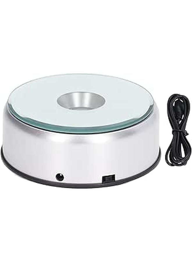 360 Degree Rotating LED Display Stand With Colorful Lights For 3D Crystal Art 10cm Base - Image 1